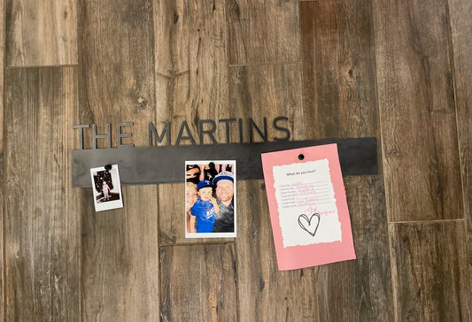Custom Family Name Strip