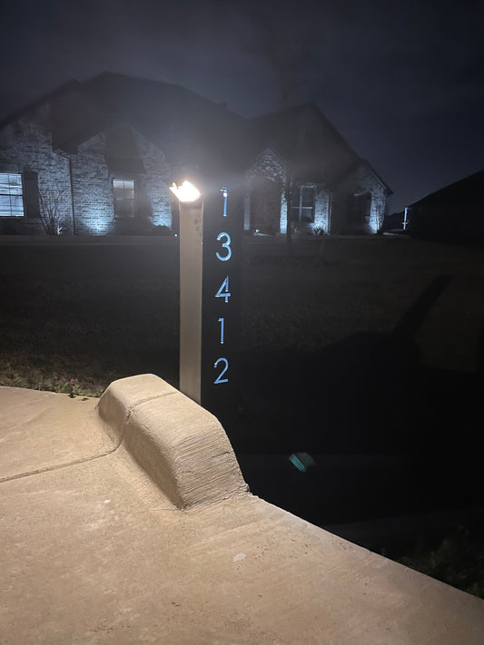 Solar Address Light Posts